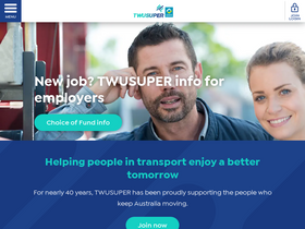 'twusuper.com.au' screenshot