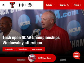 'texastech.com' screenshot
