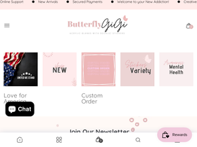 butterflygigi.com homepage screenshot