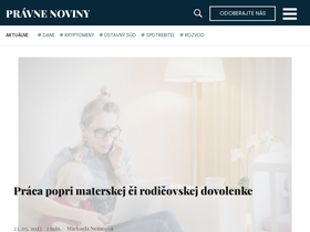 'pravnenoviny.sk' screenshot