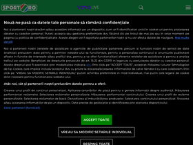 'sport.ro' screenshot