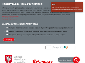 'mazovia.pl' screenshot