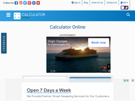 'calculator-online.net' screenshot