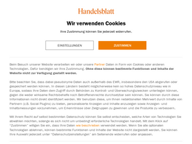 'handelsblatt.de' screenshot