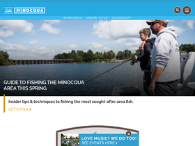 'minocqua.org' screenshot