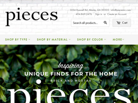 piecesinc.com homepage screenshot