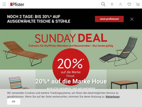 'pfister.ch' screenshot