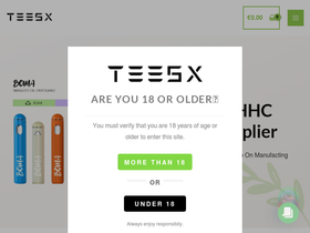 'teesxvape.com' screenshot
