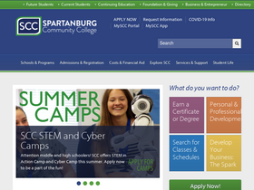 'sccsc.edu' screenshot