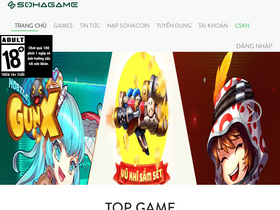 'sohagame.vn' screenshot