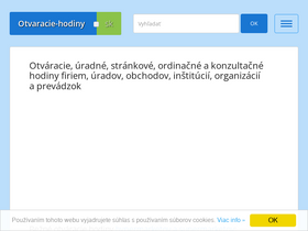 'otvaracie-hodiny.sk' screenshot