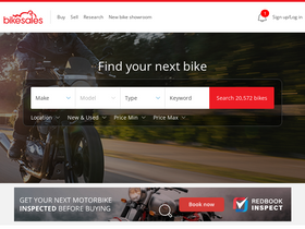'bikesales.com.au' screenshot