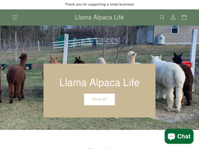 llamaalpacalife.com homepage screenshot