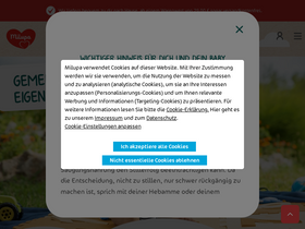 'milupa.de' screenshot