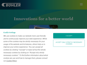 'buhlergroup.com' screenshot