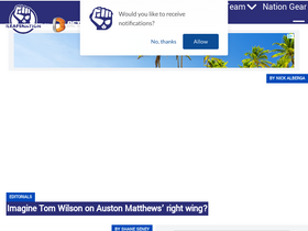 'theleafsnation.com' screenshot