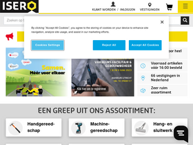 'isero.nl' screenshot