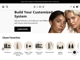 'dimebeautyco.com' screenshot