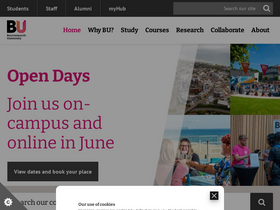 'bournemouth.ac.uk' screenshot