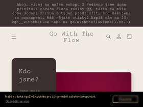 gowiththeflow.cz homepage screenshot