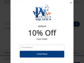 'premiumaquatics.com' screenshot