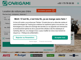 'carigami.fr' screenshot