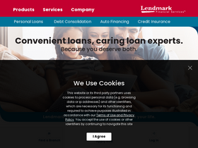 'lendmarkfinancial.com' screenshot
