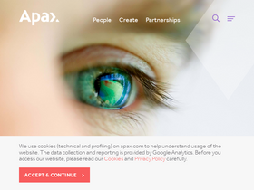 'apax.com' screenshot