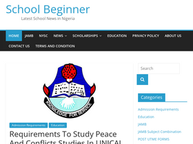 'schoolbeginner.com' screenshot