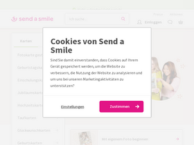 'sendasmile.de' screenshot