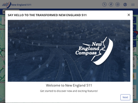 'newengland511.org' screenshot