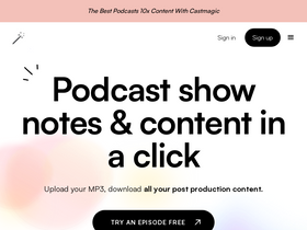 Castmagic - AI Content Platform For Podcasts, Meetings, and More.