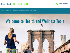 'healthandwellnesstools.com' screenshot