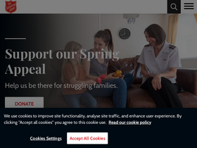 'salvationarmy.org.uk' screenshot