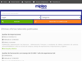 'mipleo.com.co' screenshot