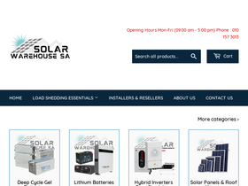 'solarwarehousesa.com' screenshot