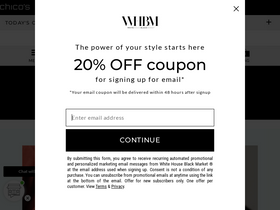 'whitehouseblackmarket.com' screenshot