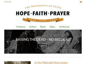 'hopefaithprayer.com' screenshot
