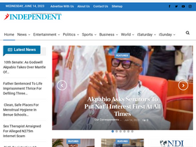 'independent.ng' screenshot