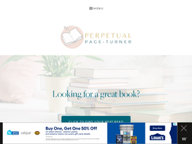 'perpetualpageturner.com' screenshot
