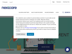 'nextcarehealth.com' screenshot