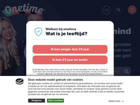 'onetime.nl' screenshot