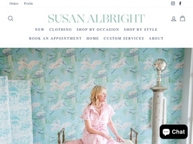 shopsusanalbright.com homepage screenshot