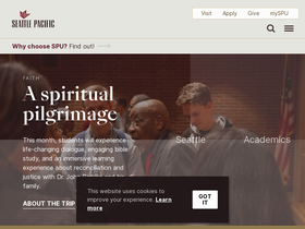 'spu.edu' screenshot