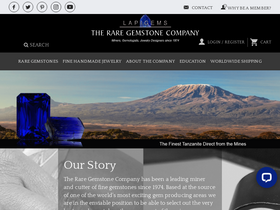 'theraregemstonecompany.com' screenshot