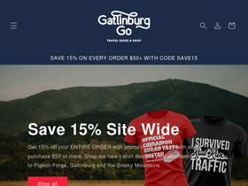 gatlinburggo.com homepage screenshot