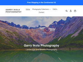 garryikolaphotography.com homepage screenshot