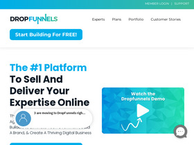 'dropfunnels.com' screenshot