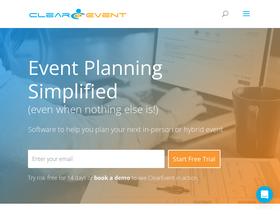 'clearevent.com' screenshot