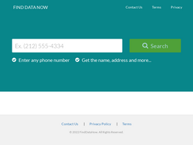 'finddatanow.com' screenshot